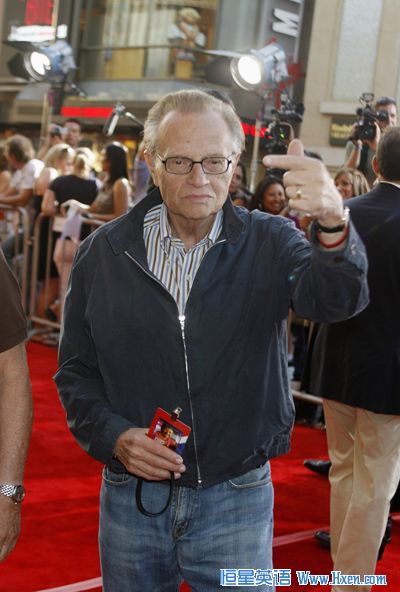Talk show host Larry King (Xinhua/Reuters Photo)