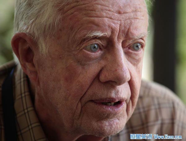 Former U.S. President Jimmy Carter speaks during an interview with Reuters in Juba, south Sudan April 13, 2010. (Xinhua/Reuters File Photo) Former U.S. President Jimmy Carter speaks during an interview with Reuters in Juba, south Sudan April 13, 2010. (Xinhua/Reuters File Photo)