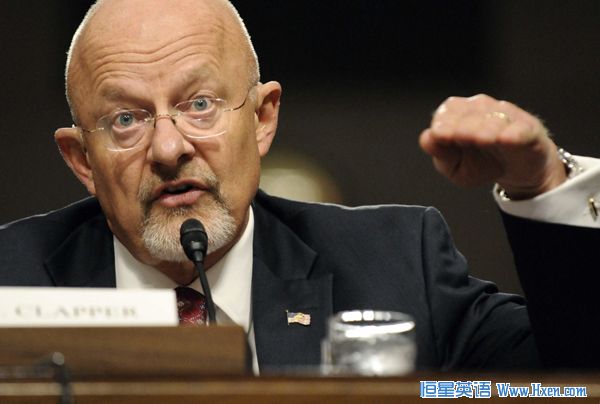 James Clapper addresses the Senate Intelligence Committee about his nomination to be Director of National Intelligence, on Capitol Hill in Washington, July 20, 2010. (Xinhua/Reuters File Photo) James Clapper addresses the Senate Intelligence Committee about his nomination to be Director of National Intelligence, on Capitol Hill in Washington, July 20, 2010. (Xinhua/Reuters File Photo)