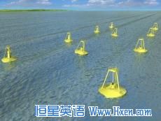 Rendering of wave energy park