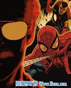 Spiderman - drawn here by Francesco Francavilla - remains Stan Lee's favorite creation