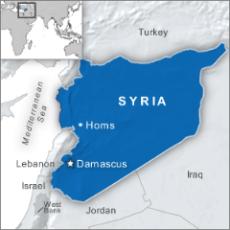 Map of Homs in Syria Map of Homs in Syria