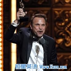 Norbert Leo Butz accepts the Tony Award for Best Performance by an Actor in a Leading Role in a Musical for 