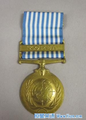 This is a medal for service in United Nations forces in the Korean War.  It��s worn proudly by those who served, and perhaps disgracefully be a few who didn��t. 