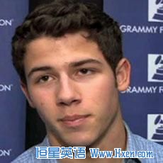 Nick Jonas, member of the Jonas Brothers band Nick Jonas, member of the Jonas Brothers band