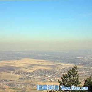 We��re pretty sure that��s Denver in the distance through the smog.  