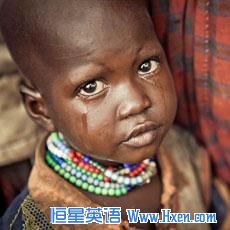 Young girl in Kenya's Turkana region. 