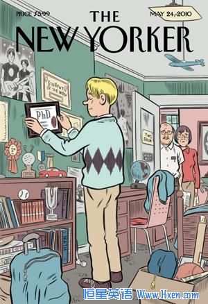 Last year's 'New Yorker' magazine cover perfectly captured the  boomerang-kid phenomenon. Note the look on his parents�� faces.  
