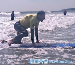 Stricken with polio at an early age, Brian Foss, 57, uses crutches but still enjoys skiing, bicycling and surfing. 