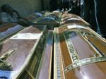 Coffins of Coptic Christian victims from Sunday's violence are readied for funeral procession, Cairo, Egypt, October 10, 2011.