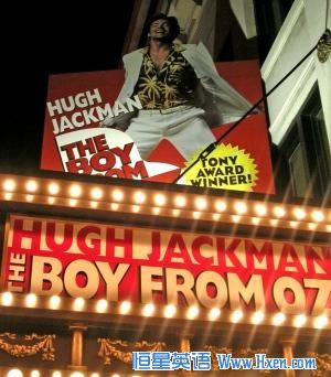 One of Hugh Jackman's successes on Broadway was 