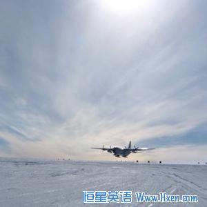 The specially-fitted plane Robin Bell and her scientific colleagues used to plot the buried Antarctic mountain range. 