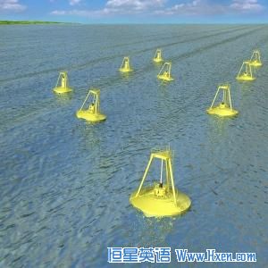 Ocean Power Technologies' rendering of wave energy park