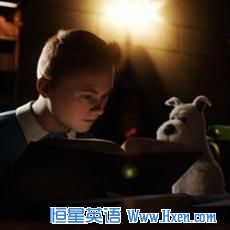 Tintin (Jamie Bell) and Snowy in "The Adventures of Tintin" 