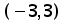 (minus 3 comma 3)