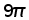 9 times pi