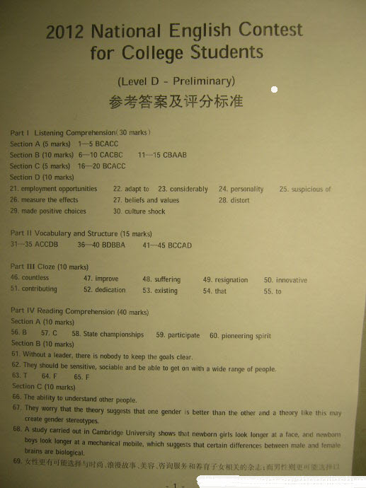 2012ѧӢ֪ʶ(ABCD)