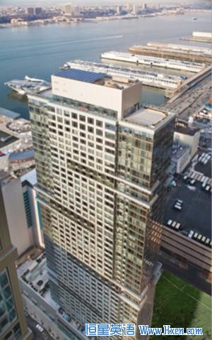 Solar panels have been installed on the roof of The Atelier, a 47-story luxury condominium complex in New York City. 
