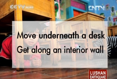 Earthquake survival tips