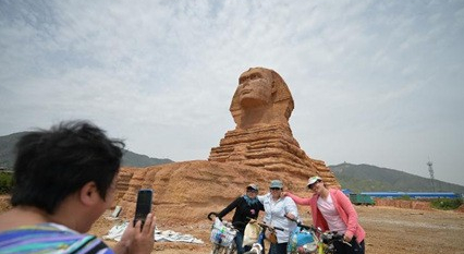 外媒看中国:山寨狮身人面像遭埃及投诉