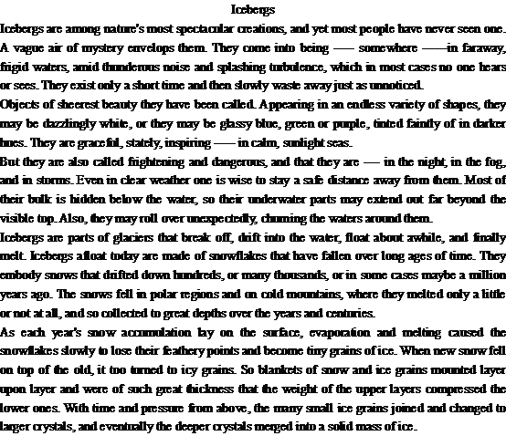 ���ڱ�ɽIcebergs