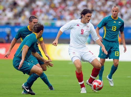 Men's Football: Australia and Serbia draw 1-1 in Group A opener