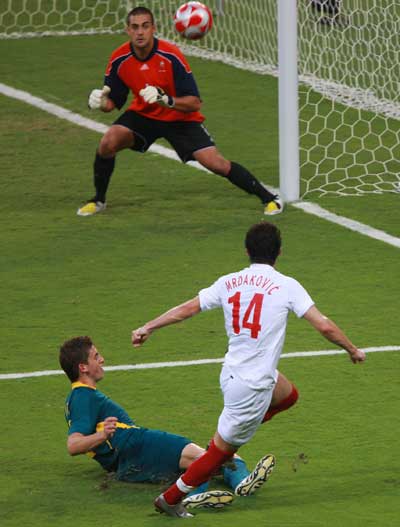 Photo: Miljan Mrdakovic of Serbia shoots